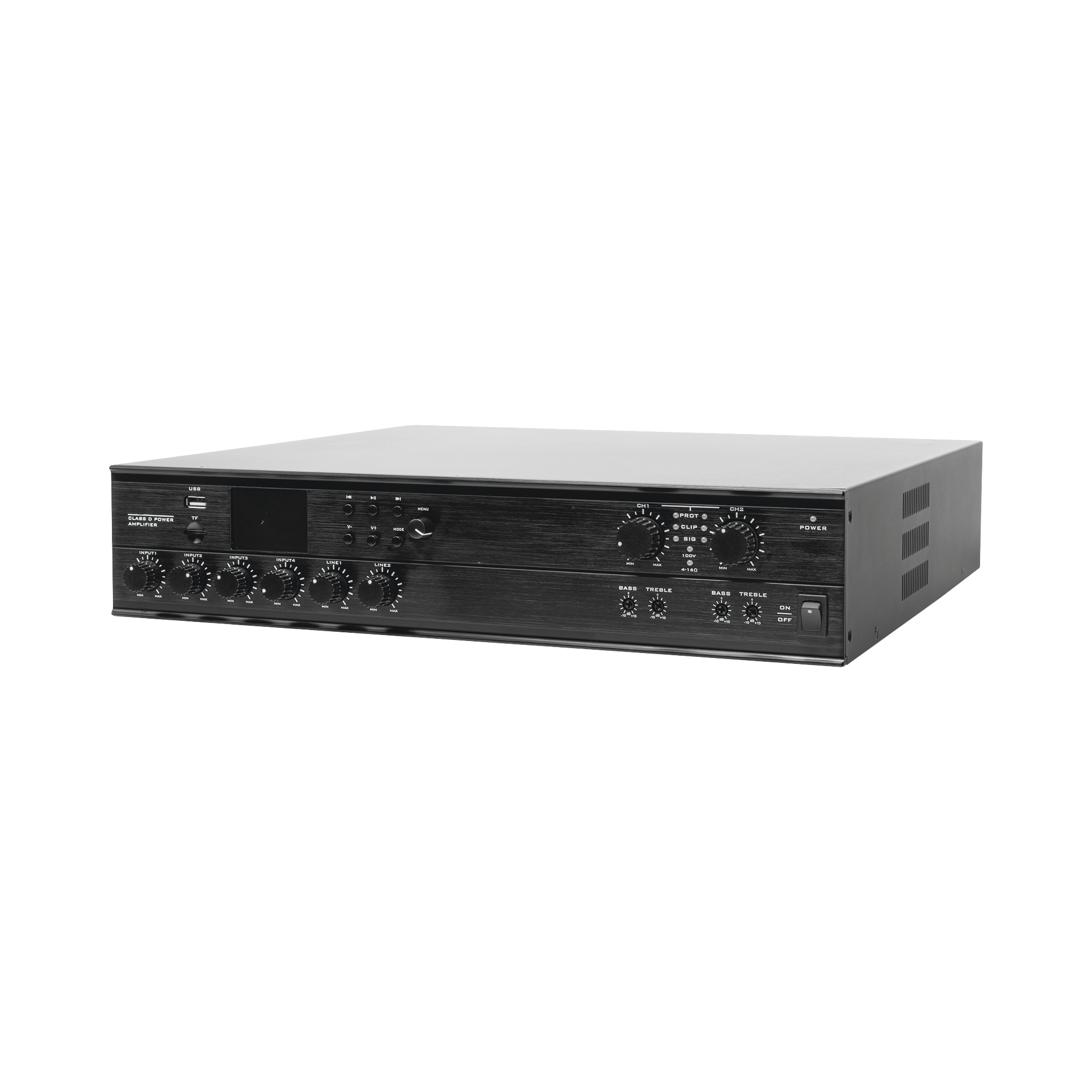 SF-2240UC|Amplificador Mezclador Matricial | 2 zonas | 240w por canal | 6 entradas | Receptor de medios